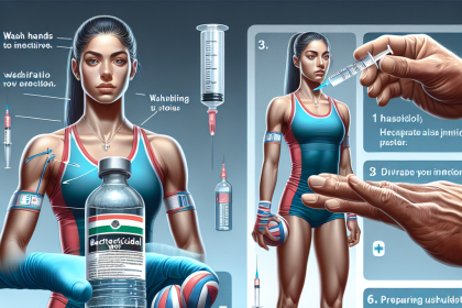 L'uso corretto dell'acqua battericida per iniezioni negli atleti