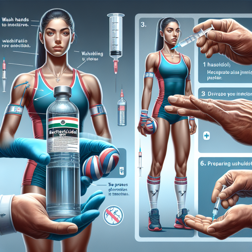 L'uso corretto dell'acqua battericida per iniezioni negli atleti